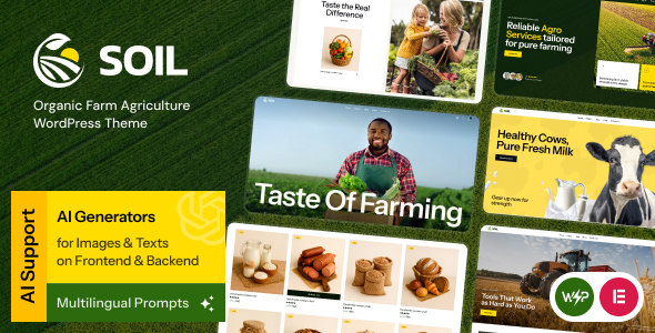 Soil - Organic Farm Agriculture WordPress Theme Soil - Organic Farm Agriculture WordPress Theme