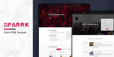 Sparrk – Event & Conference HTML5 Template