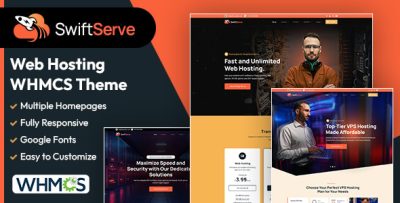 SwiftServe – WHMCS Hosting Theme
