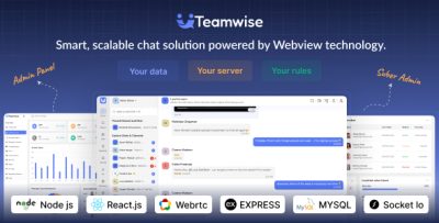 Teamwise - Slack Clone |  Chat App | Audio and Video Call | Realtime Messaging Saas Product