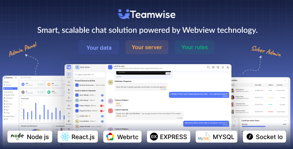 Teamwise - Slack Clone | Chat App | Audio and Video Call | Realtime Messaging Saas Product Teamwise - Slack Clone | Chat App | Audio and Video Call | Realtime Messaging Saas Product