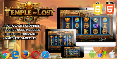 Temple of Lost - HTML5 Slot Machine
