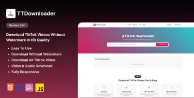 TikTok Video Downloader -  Audio & Videos Without Watermark