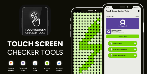 Touch Screen Checker Tools with AdMob Facebook Ads Android Touch Screen Checker Tools with AdMob Facebook Ads Android