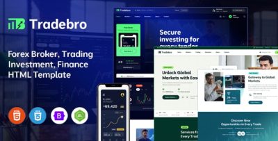 TradeBro - Forex Broker & Trading HTML Template