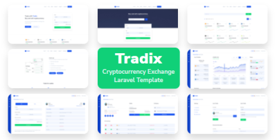Tradix - Cryptocurrency Exchange Dashboard Laravel Template