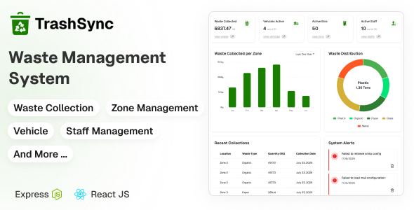 TrashSync - Waste Collection Management System with Express.js REST API & React Js TrashSync - Waste Collection Management System with Express.js REST API & React Js