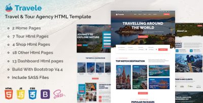 Travele - Travel & Tour Agency HTML Template