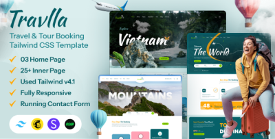 Travlla - Travel & Tour Booking Tailwind CSS Template