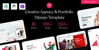 vCamp - Creative Agency & Portfolio Django Template