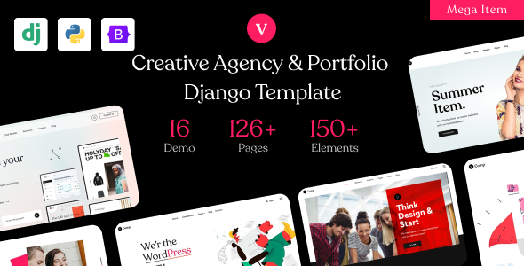 vCamp - Creative Agency & Portfolio Django Template vCamp - Creative Agency & Portfolio Django Template