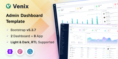 Venix - Bootstrap 5 Admin Dashboard Template