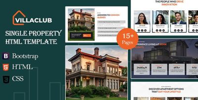 VillaClub – Luxury Villa & Property HTML Template