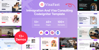 Visafast - CodeIgniter Immigration and Visa Consulting Template