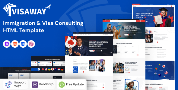Visaway – Immigration, Visa Consulting & Overseas Education HTML Template Visaway – Immigration, Visa Consulting & Overseas Education HTML Template