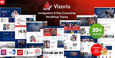 Vizario - Immigration and Visa Consulting WordPress Theme