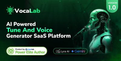 VocaLab - AI Powered Tune And Voice Generator SaaS Platform
