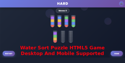 Water Sort Puzzle: Liquid Color Sorting Game (HTML5)