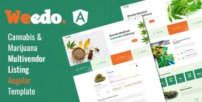 Weedo | Multivendor Marijuana Angular Template