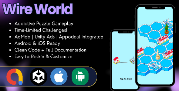 Wire the World - Unity Puzzle Game (AdMob,Unity Ads,Appodeal, iOS & Android) Wire the World - Unity Puzzle Game (AdMob,Unity Ads,Appodeal, iOS & Android)