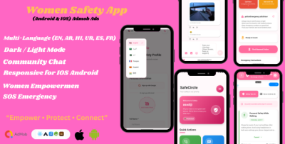 Women Safety App - React Native (iOS & Android) | AdMob Ready