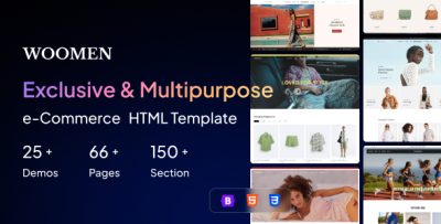 WooMen - Exclusive & Fashion Multipurpose eCommerce HTML Template