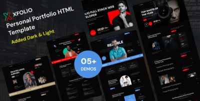 Xfolio - Personal Portfolio & CV Resume HTML Template