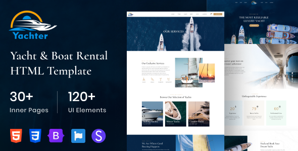 Yachter - Yacht and Boat Travel & Rental HTML Template Yachter - Yacht and Boat Travel & Rental HTML Template