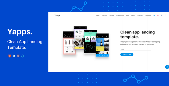 Yapps - App Landing Template Yapps - App Landing Template