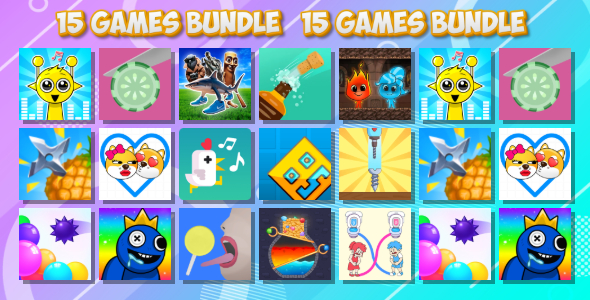 15 Premium Games Bundle - Html5 (Cosntruct3, C3p) 15 Premium Games Bundle - Html5 (Cosntruct3, C3p)
