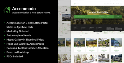 Accommodo - Accommodation Travel Template