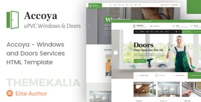 Accoya - UPVC Windows HTML Template