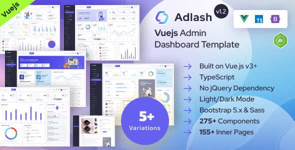 Adlash - Vuejs Admin Dashboard Template Adlash - Vuejs Admin Dashboard Template