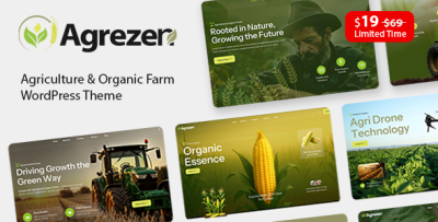 Agrezen - Agriculture & Organic Farm WordPress Theme