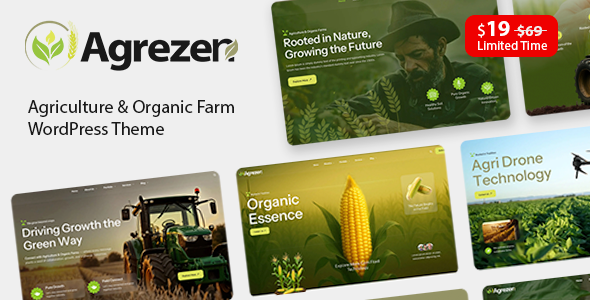 Agrezen - Agriculture & Organic Farm WordPress Theme Agrezen - Agriculture & Organic Farm WordPress Theme