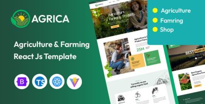 Agrica - Agriculture React JS Template (React 19)