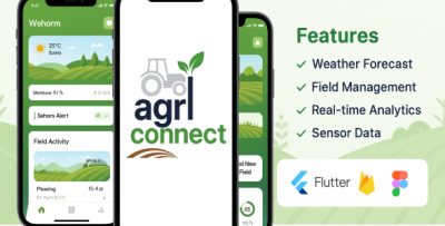 AgroConnect - Smart Farming & Marketplace Flutter App
