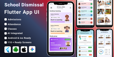 AI-Powered School Dismissal Flutter App Template | School Management System App