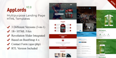 AppLords: One Page Multipurpose Responsive HTML Template
