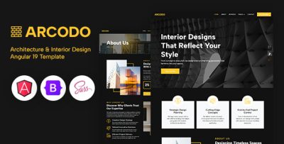 Arcodo - Architecture & Interior Design Angular Template