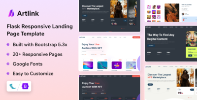 Artlink - Flask Landing Template