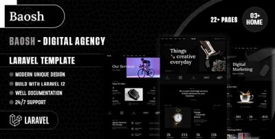 Baosh - Digital Agency Laravel Template