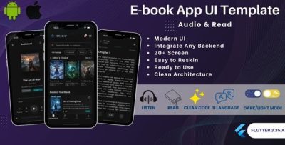 Biblify E-book - Flutter E-book UI kit