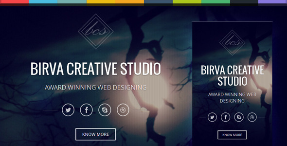 Birva - Bootstrap Parallax One Page Template Birva - Bootstrap Parallax One Page Template