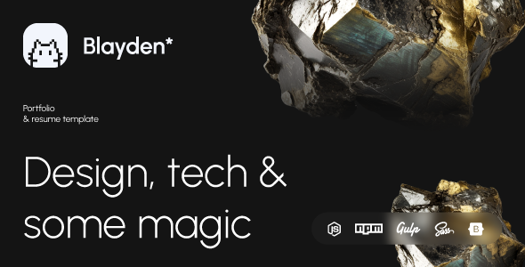 Blayden - Personal Portfolio & Resume HTML Template Blayden - Personal Portfolio & Resume HTML Template