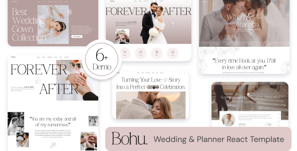 Bohu - Wedding & Wedding Planner React Template Bohu - Wedding & Wedding Planner React Template