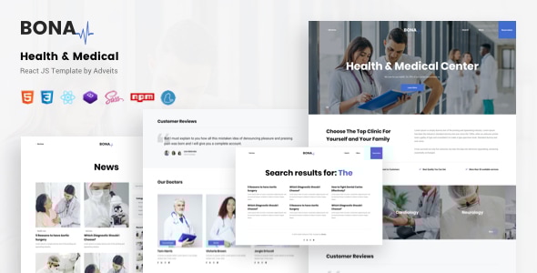 Bona - Health & Medical React JS Template Bona - Health & Medical React JS Template