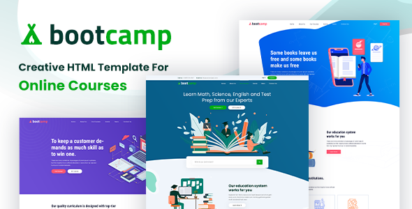 Bootcamp - Online Courses and Educational Site Template Bootcamp - Online Courses and Educational Site Template