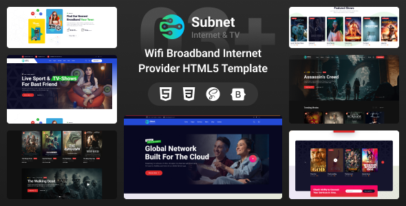 Broadband Satellite TV and Internet Provider Template | Broadband & Internet Service - Subnet Broadband Satellite TV and Internet Provider Template | Broadband & Internet Service - Subnet
