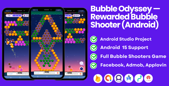 Bubble Odyssey — Rewarded Bubble Shooter (Android) Bubble Odyssey — Rewarded Bubble Shooter (Android)